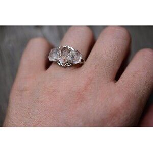 Alternative Engagement Ring Raw rustic Boho Promise Ring dainty unique simple mi